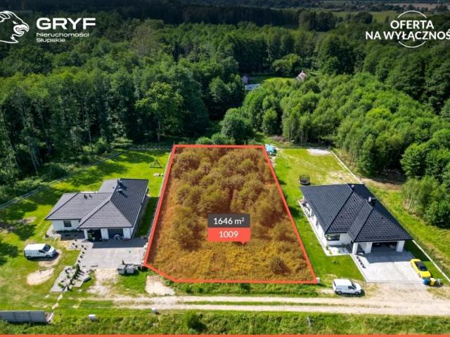 Działka 1 646 m², Wrzeście