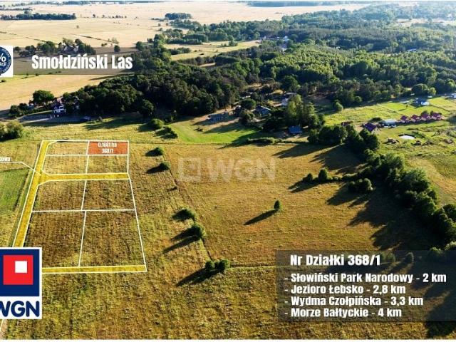 Działka 1 661 m², Smołdziński Las