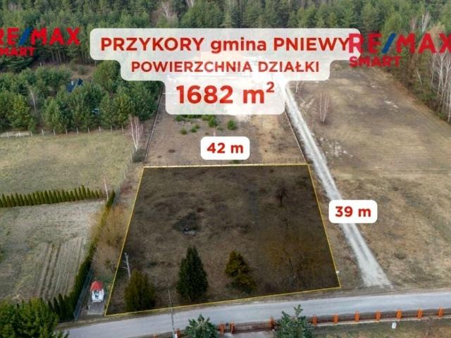 Działka 1 682 m², Przykory