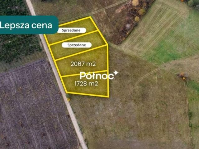 Działka 1 728 m², Pupki
