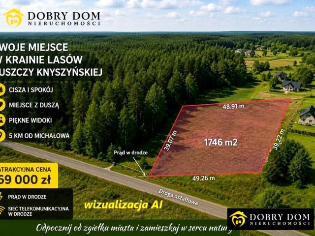 Działka 1 746 m², Gorbacze