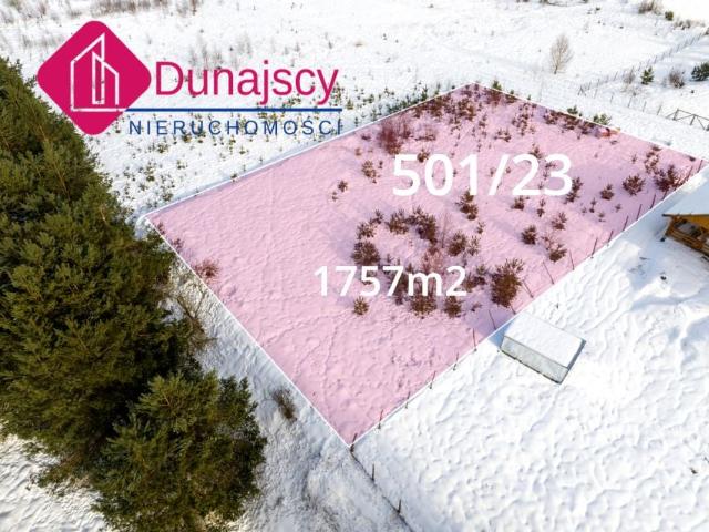 Działka 1 757 m², Łęguty