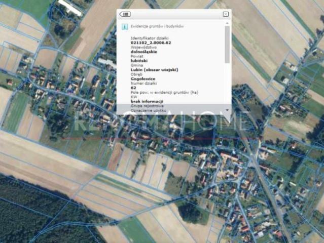 Działka 1 918 m², Gogołowice