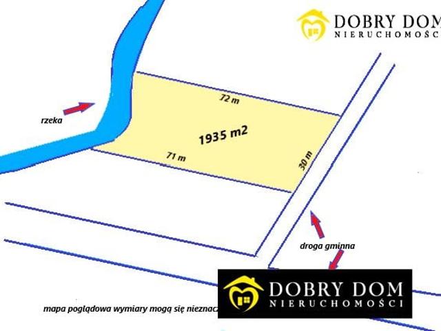 Działka 1 935 m², Krynki