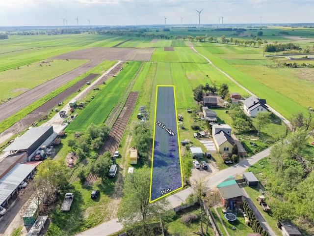 Działka 2431 m² pod dom w spokojnej okolicy