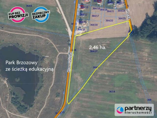 Działka 24 632 m², Skowarcz