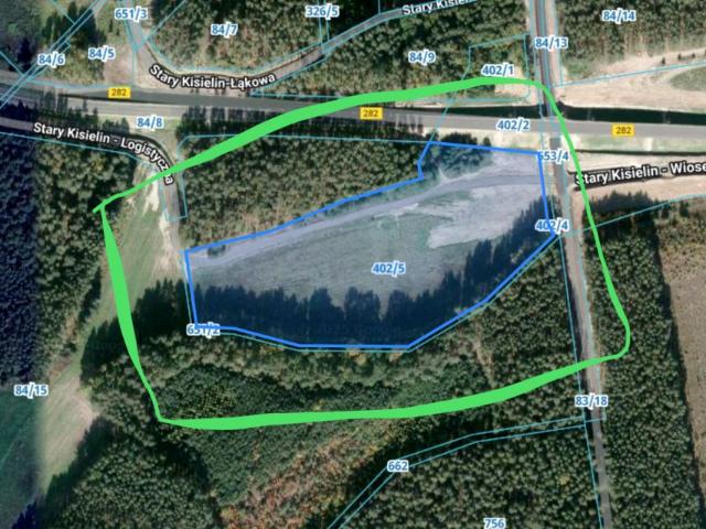 Działka 25 425 m², Stary Kisielin