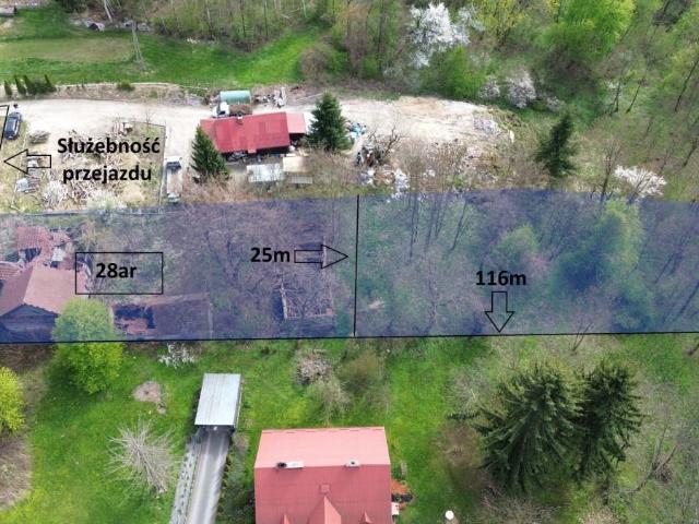 Działka 2800 m² z domem i potencjałem inwestycyjnym