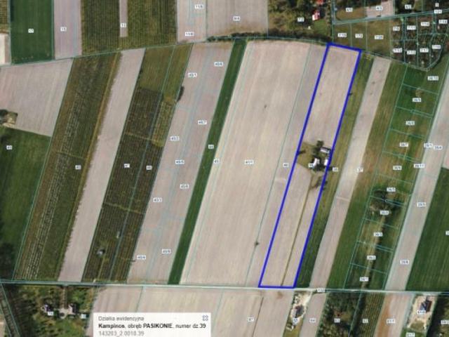 Działka 28 900 m², Pasikonie