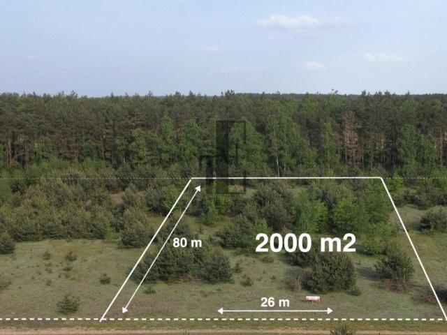 Działka 2000 m² z lasem, wodą i warunkami zabudowy
