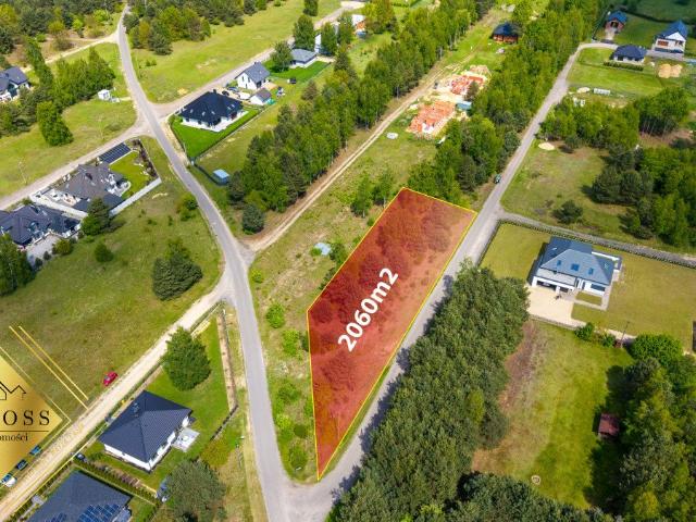 Działka 2060 m² z mediami, blisko Częstochowy