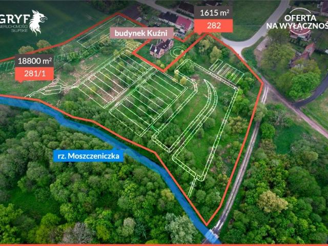 Działka 20 415 m², Pieszcz