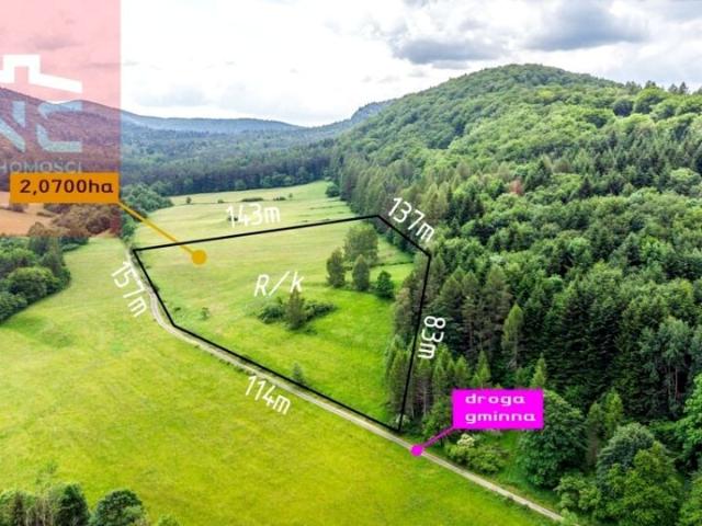 Działka 20 700 m², Hańczowa