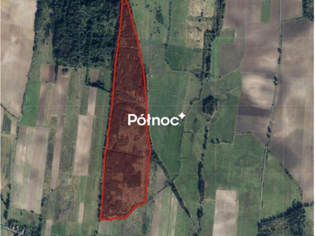 Działka 218 500 m², Grzymalin