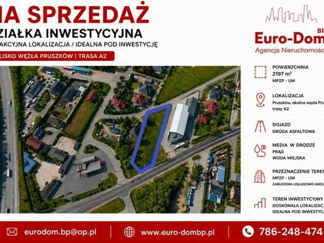 Działka 2197 m2 pod magazyn Pruszków
