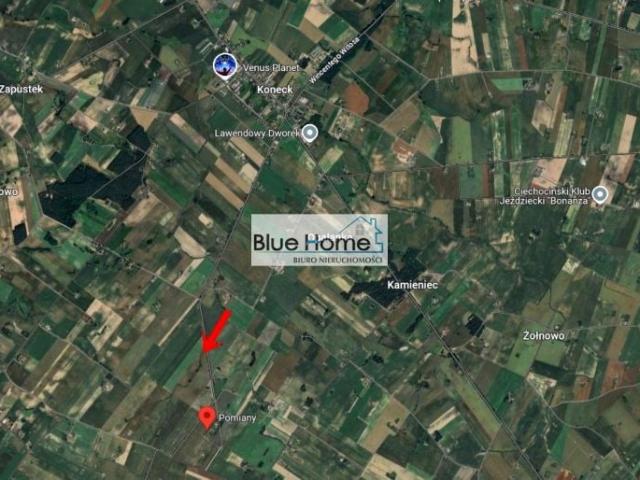 Działka 2 000 m², Pomiany