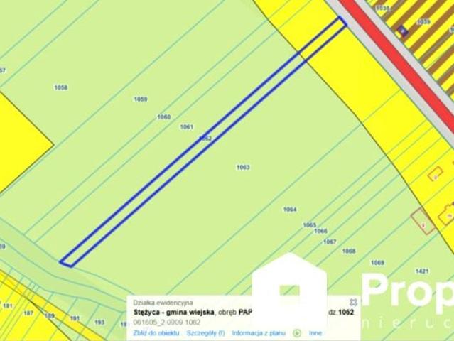 Działka 2 000 m², Paprotnia