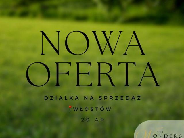 Działka 2 000 m², Włostów