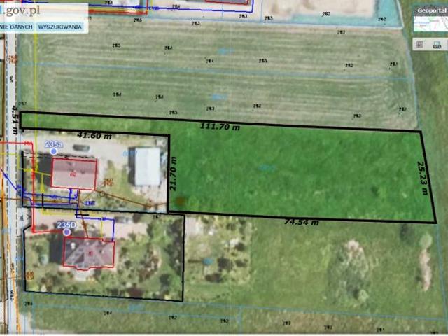 Działka 2 039 m², Trzciana