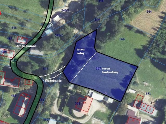 Działka 2 100 m², Chyszówki