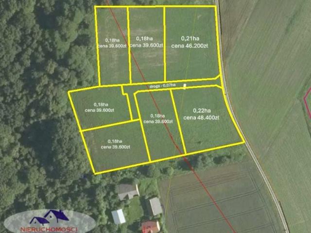 Działka 2 100 m², Wielopole
