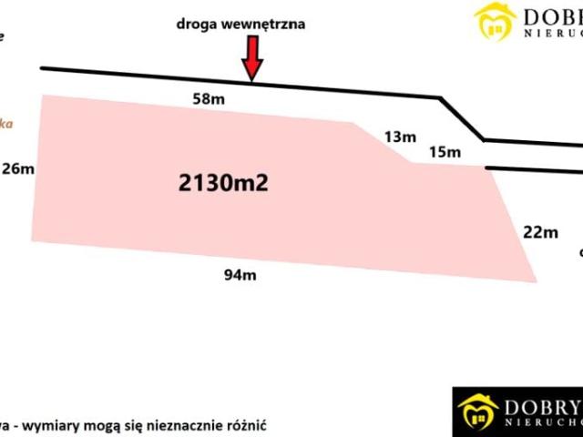 Działka 2 130 m², Ogrodniczki