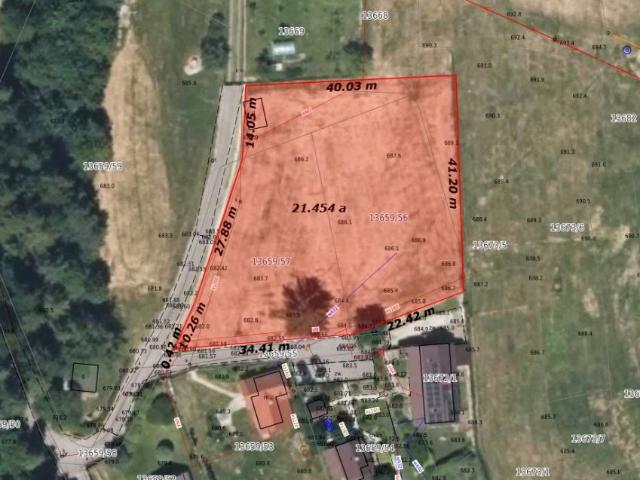 Działka 2 145 m², Złatna