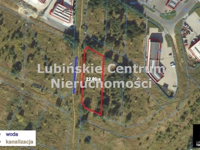 Działka 2 289 m², Lubin