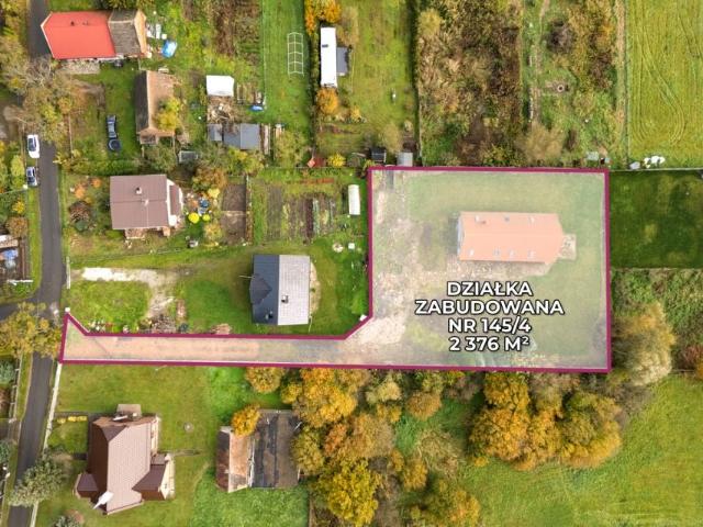 Działka 2 376 m², Kątna