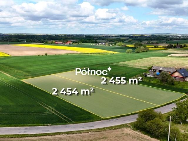 Działka 2 455 m², Gródek