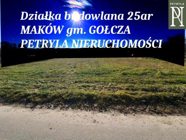 Działka 2 500 m², Maków