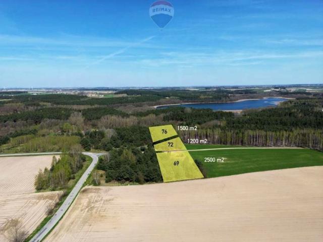 Działka 2 500 m², Stawiska
