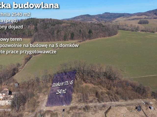Działka 2 540 m², Trzebieszowice