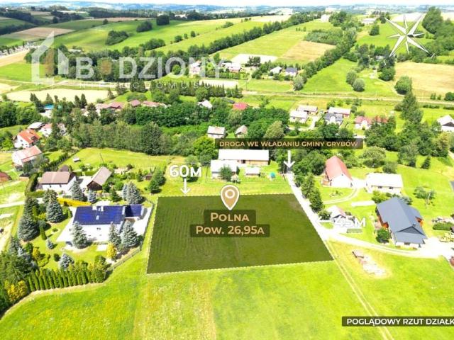 Działka 2 695 m², Polna