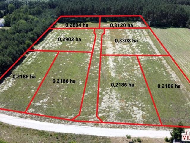 Działka 2 861 m², Wygoda