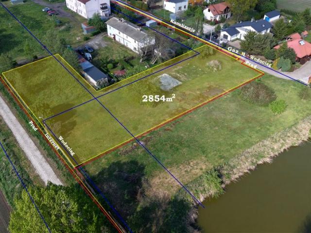 Działka 2 854 m², Leszno