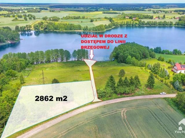 Działka 2 862 m², Gryźliny