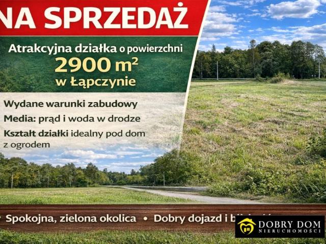 Działka 2 900 m², Łapczyn