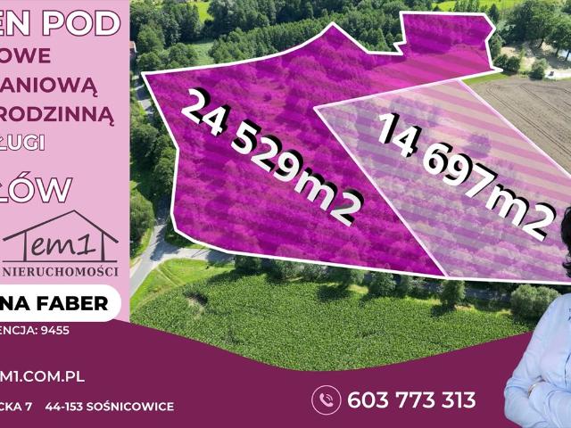 Działka 38 600 m² przy A4 z możliwością zabudowy i usług