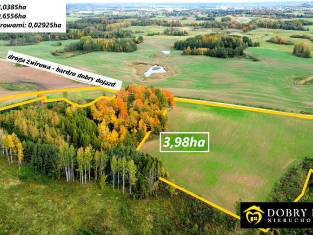Działka 39 866 m², Włosty