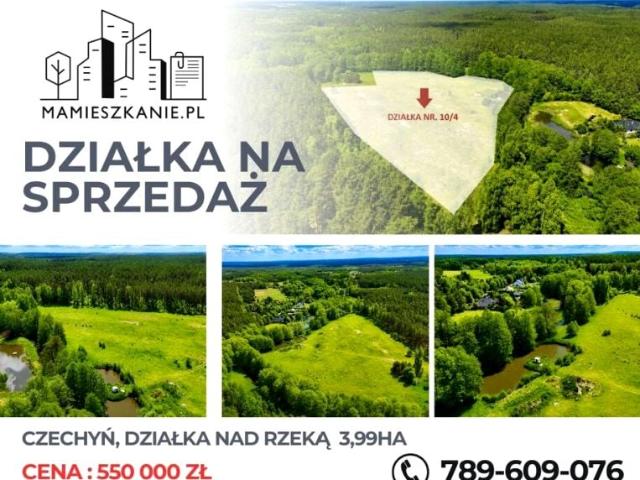 Działka 39 918 m², Czechyń