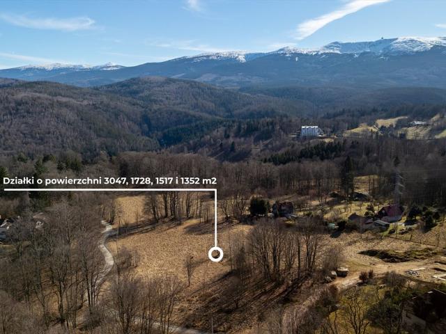Działka 3047 m2 z widokiem na Karkonosze w Szklarskiej Porębie