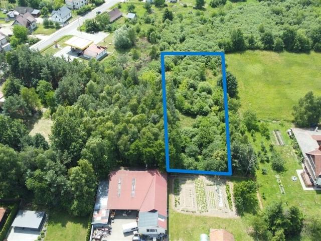 Działka 3247 m² z mediami, las, pod zabudowę lub podział