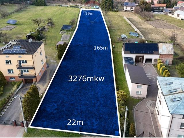 Działka 3276 m² pod inwestycję, budowę i usługi