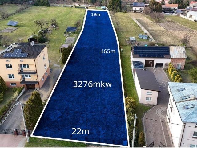Działka 3276 m² pod inwestycję, budowę i usługi