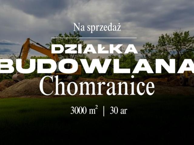 Działka 3 000 m², Chomranice