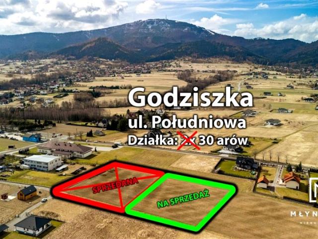 Działka 3 000 m², Godziszka