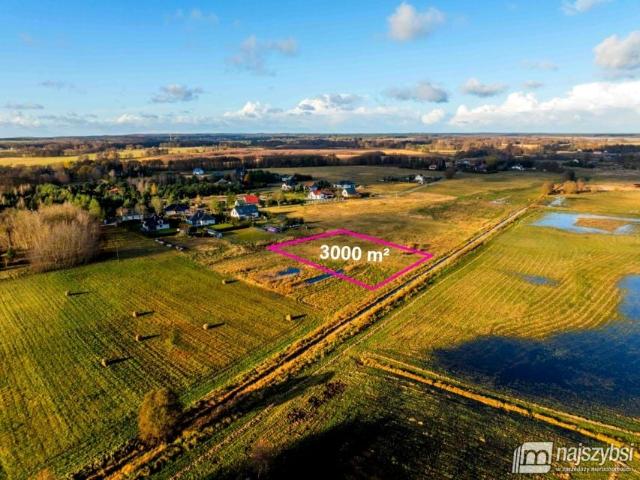 Działka 3 000 m², Łęgi