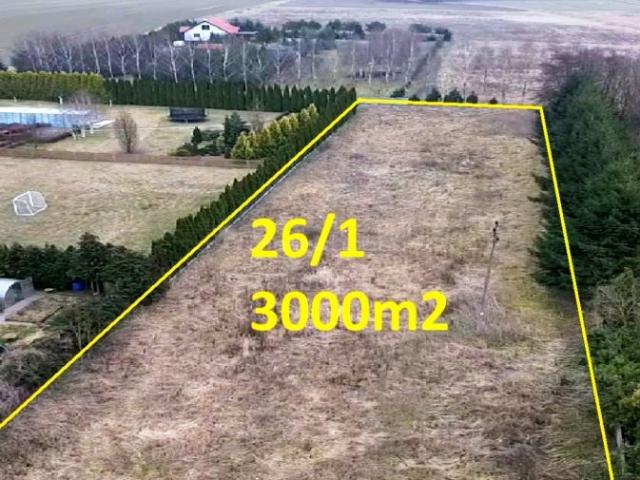 Działka 3 000 m², Małkocin