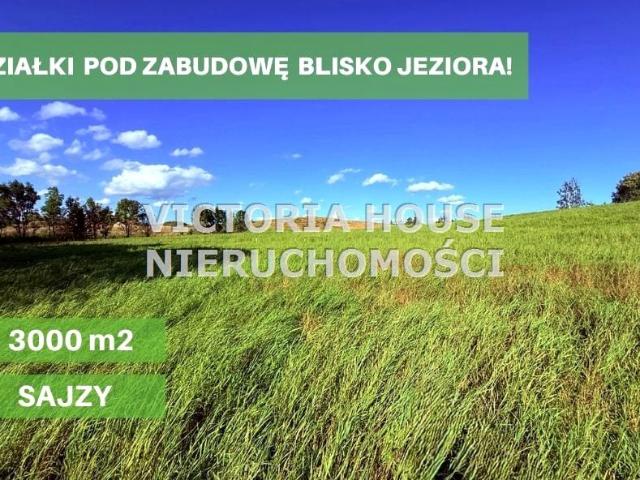 Działka 3 000 m², Sajzy